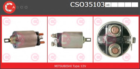 MITSUBISHI M371X83071 Solenoid Switch, starter